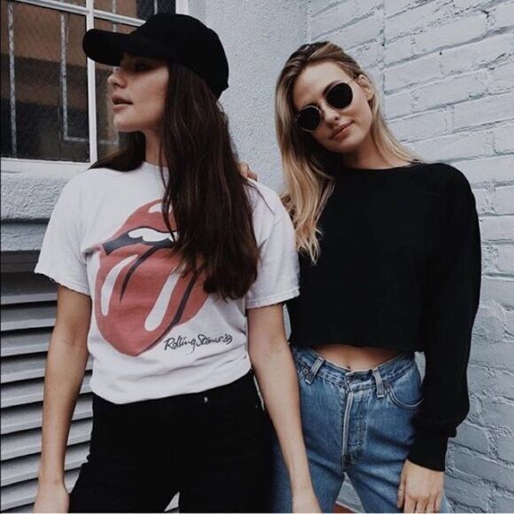 Brandy Melville Rolling Stones Tee - Picture 1 of 2